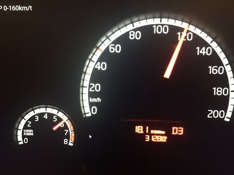 Vw Up! Acceleration ASG (automatic) 0-160km/t