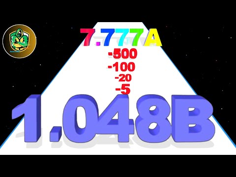NUMBER MERGE RUN - Number Master 3D LevelUp (Infinity; Ads Clicker) Gameplay