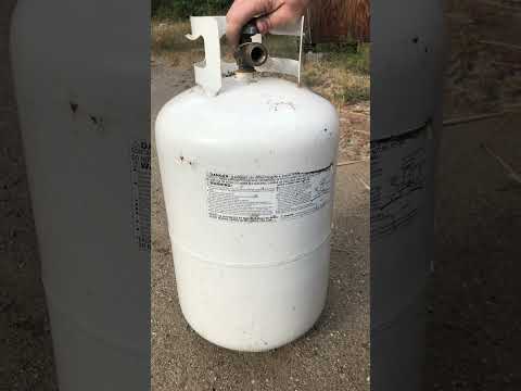 How to reset a propane tank that has safety valve stuck