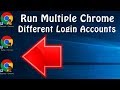 How To Run Multiple Google Chrome For Multiple Different Login Accounts On Laptop Computer PC