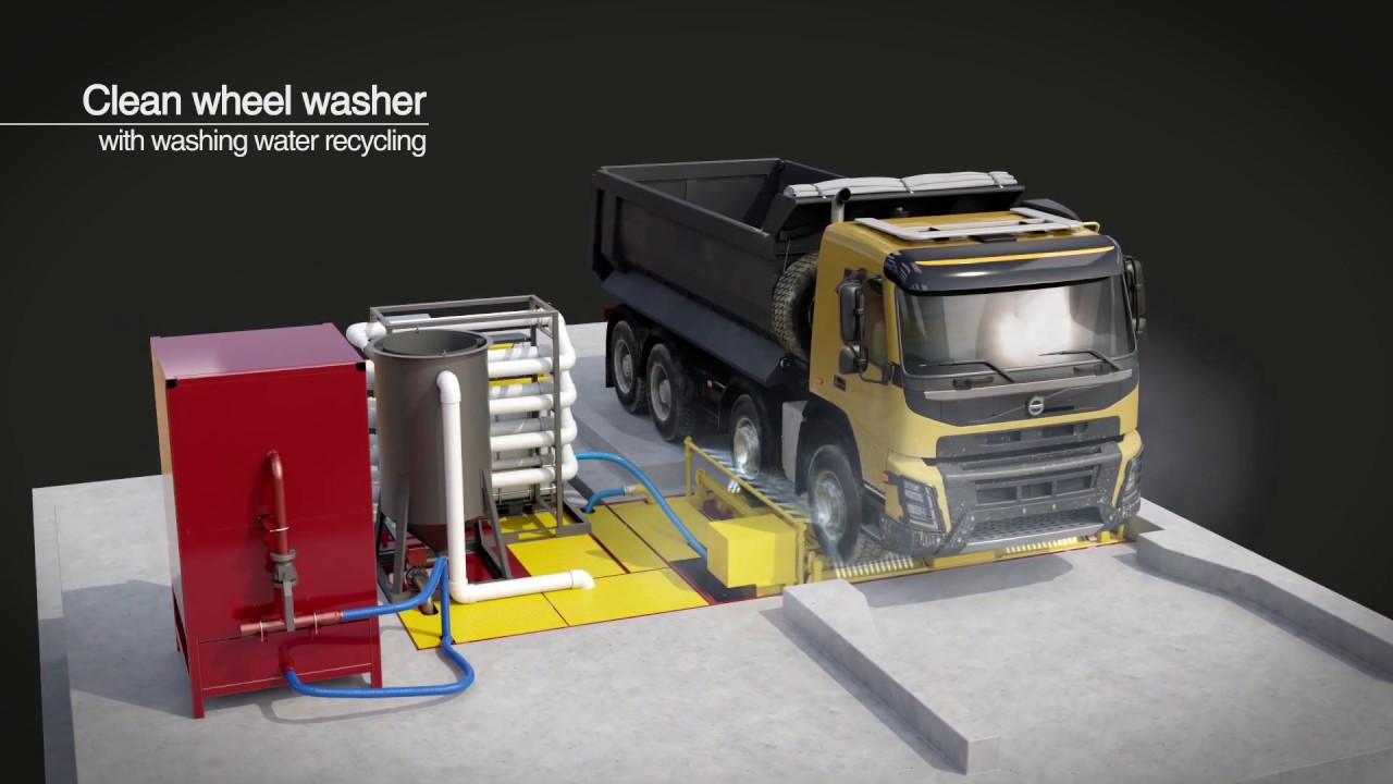 Máy rửa xe công trường xây dựng tự động 19