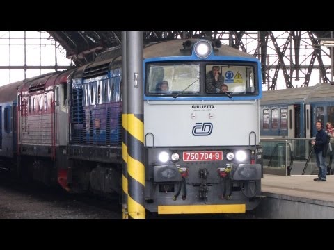 ČD 750.704 (+749.254) + R1252 - Praha, 9.10.2012