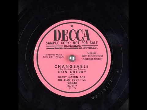 Changeable ~ Don Cherry and Grady Martin and The Slew Foot Five (1953)