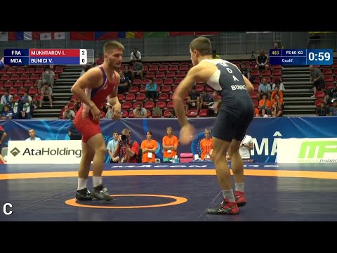Qual. FS - 60 kg: I. MUKHTAROV (FRA) df. V. BUNICI (MDA), 6-2