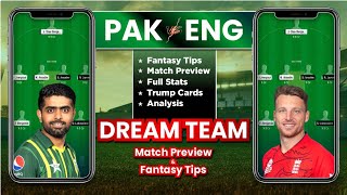 ENG vs PAK Dream11 Team Prediction, PAK vs ENG Dream11, England vs Pakistan Dream11: Fantasy Tips