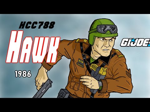 HCC788 - 1986 HAWK - G.I. Joe Commander - vintage G.I. Joe toy review!
