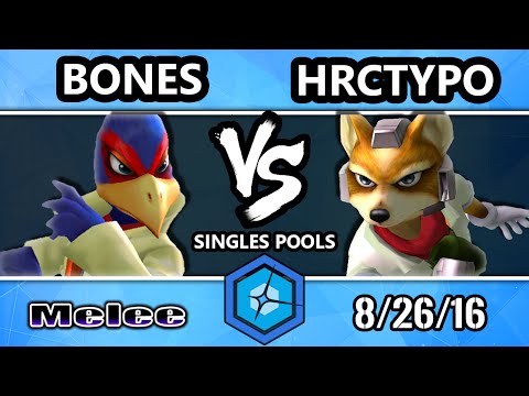 Shine 2016 SSBM - Bones (Falco) Vs. HRCtypo (Fox) Melee Singles