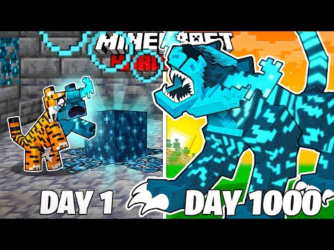 Warden Tiger Survives 1000 Days in Hardcore Minecraft!