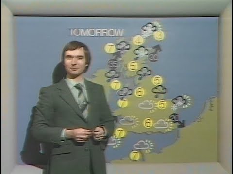 Weather Forecast with Jim Bacon Tuesday 10th February 1981 BBC1
