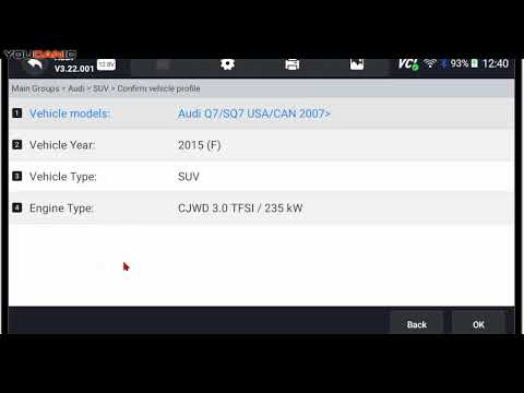 Master Your Audi’s AC: Live Data & Error Codes Decoded with the YOUCANIC Scanner!