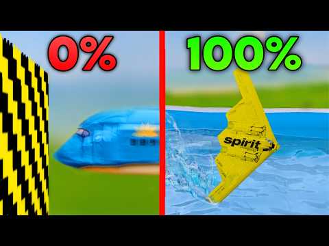 0% VS 100% Survivable Lego Plane Crash