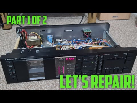 Nakamichi BX-2 Cassette Deck - Mechanical Repairs, Belts and Idler Tyre (Part 1 of 2)