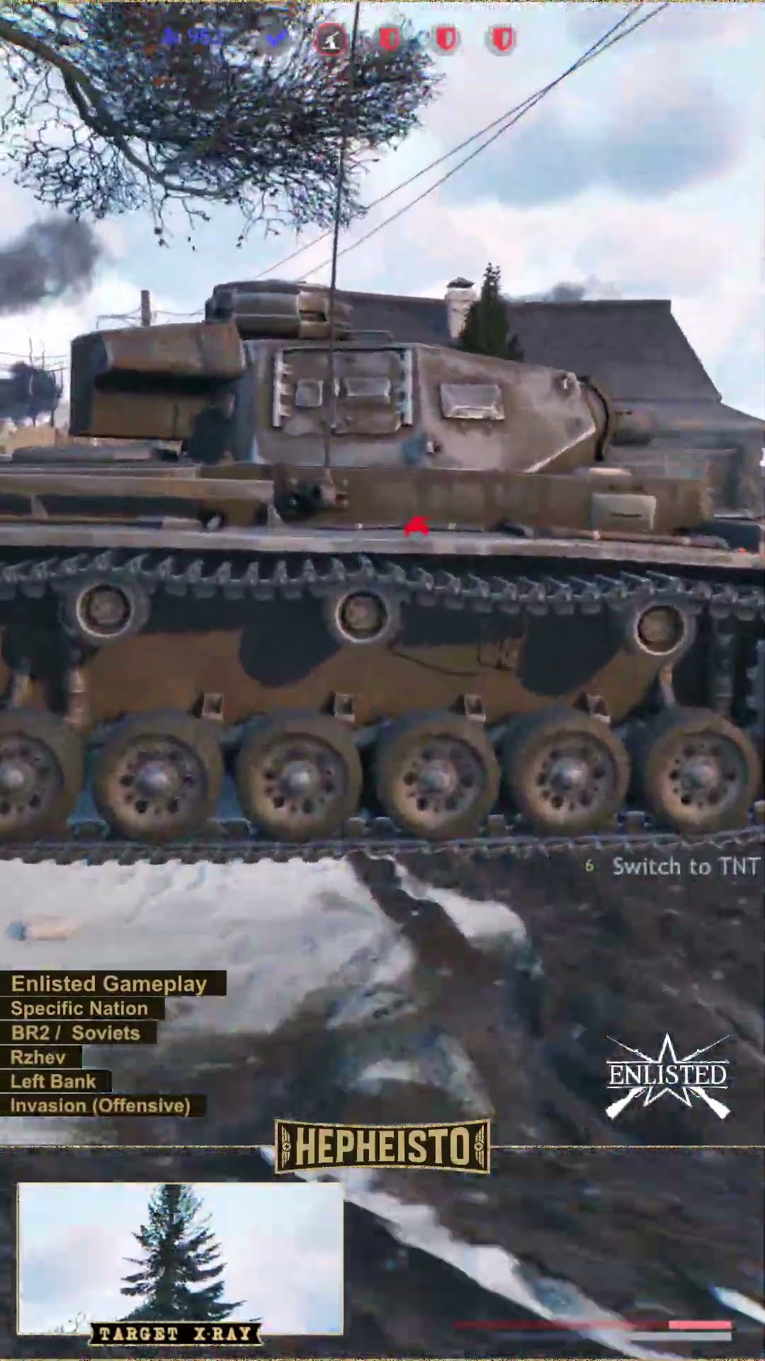 Radio Operator eliminates Panzer III J1 with TNT Charge