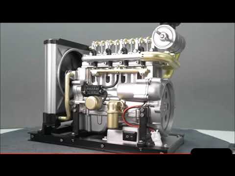 Building a 4-Cylinder Diesel Engine Model Kit -Mini 4-Cylinder Engine Assembly 1