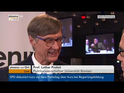 Prof. Lothar Probst zum AfD-Bundesparteitag in Hannover am 02.12.2017