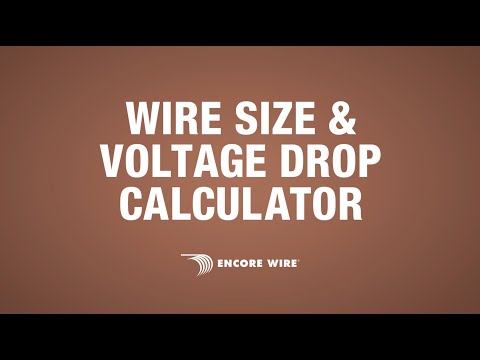 Wire Size & Voltage Drop Calculator Tutorial
