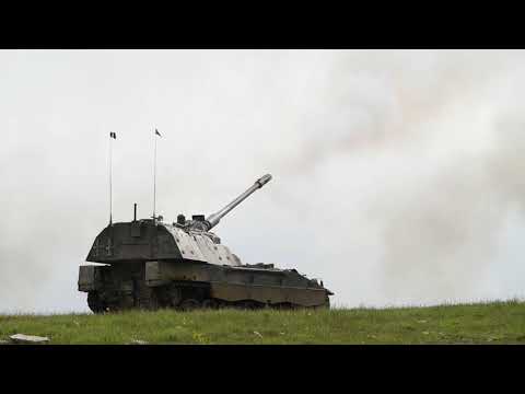 World's most powerful howitzer PzH2000 in action #bundeswehr #italianarmy