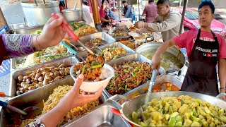 WORLD'S CHEAPEST ! ALL YOU CAN EAT STREET BUFFET IN THAILAND BANGKOK | $1 THAI STREET FOOD