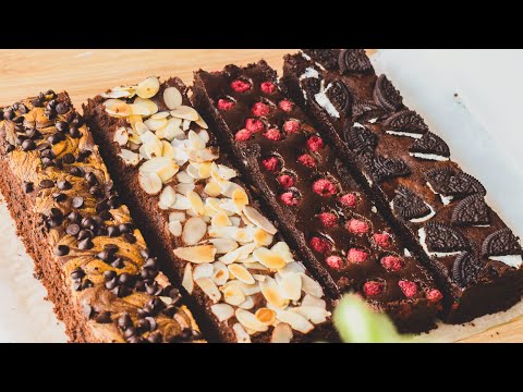 Brownies 4 vezes | Brownies de quatro sabores