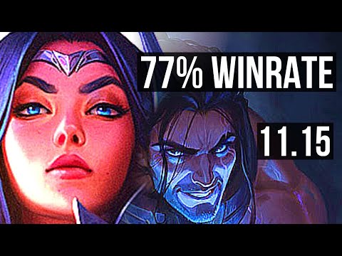 IRELIA vs SYLAS (MID) | 77% winrate, 6 solo kills | TR Master | v11.15