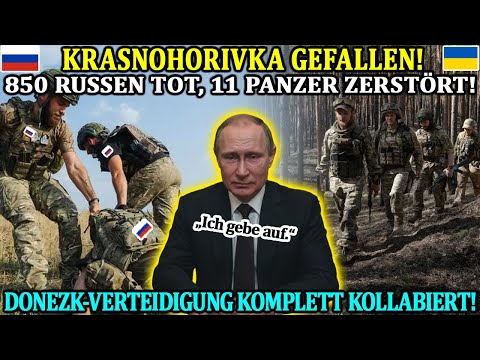 Krasnohorivka gefallen! 850 Russen tot, 11 panzer zerstört! Donezk-front komplett kollabiert!