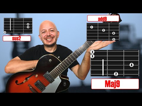 Acordes con novena: diferencia entre sus2, add9 y maj9 con ejemplos