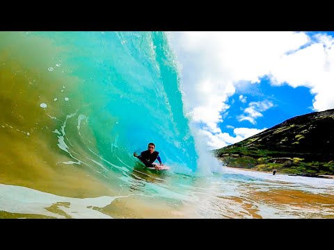 SURFING SANDY BEACH WITH JEFF HUBBARD!
