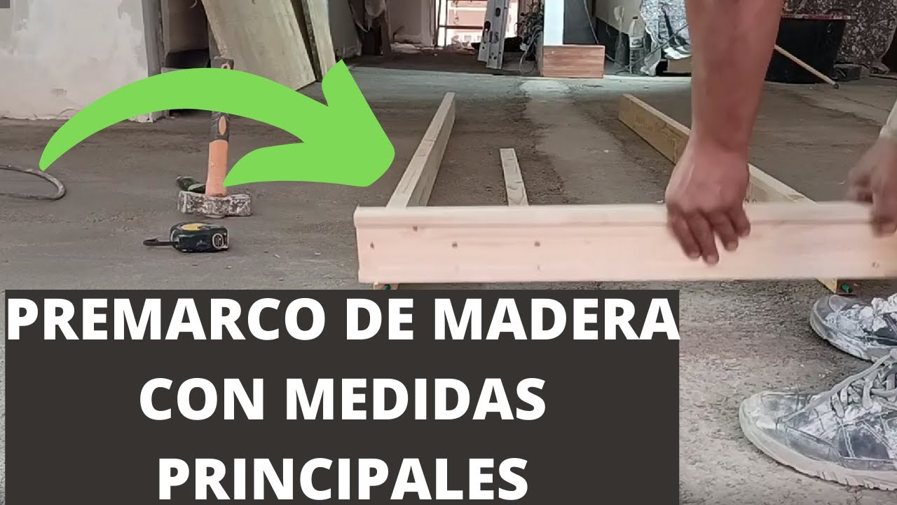 premarco de madera de puerta de interior (wooden frame)