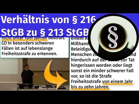 Verhältnis von § 216 StGB zu § 213 StGB