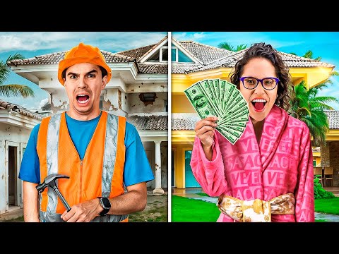 We divided the mansion into 24-hour sections, and the last one to leave their half wins!