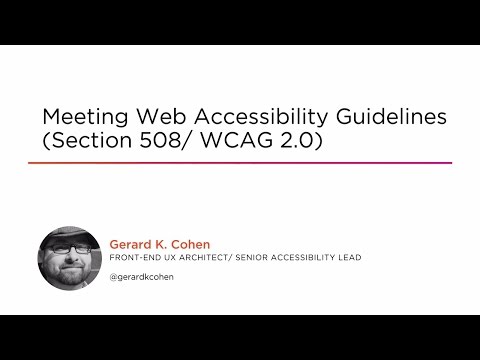 Course Preview: Meeting Web Accessibility Guidelines (Section 508 ...