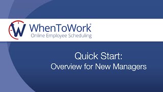 Quick Start for New Managers