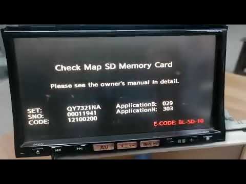 MC312D-W Sd card yo Unlock Nissan Car / Suv radio - QC by Navigationdisk before shipping