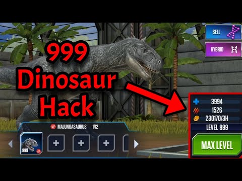 Level 999 Dinosaur Hack! Using Game Guardian | JWTG