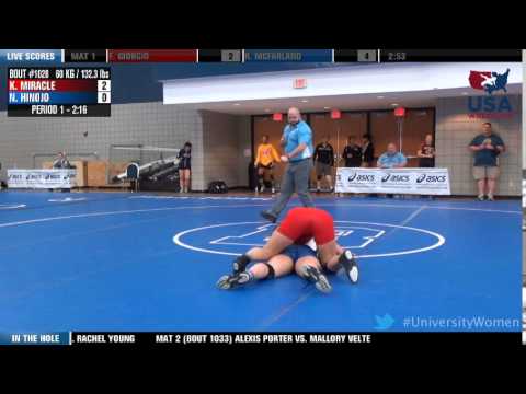 60 kg SF - Kayla Miracle (Campbellsville/Sunkist Kids) vs. Natalia Hinojo (OKCU)