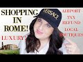 LUXURY SHOPPING IN ROME ROME ITALY 2022