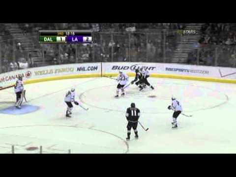 Dustin Brown trips over Karlis Skrastins 3rd period.mp4