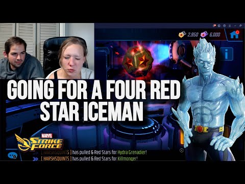 Getting Two Six Red Stars - Iceman Red Star Orb Opening I Marvel Strike Force