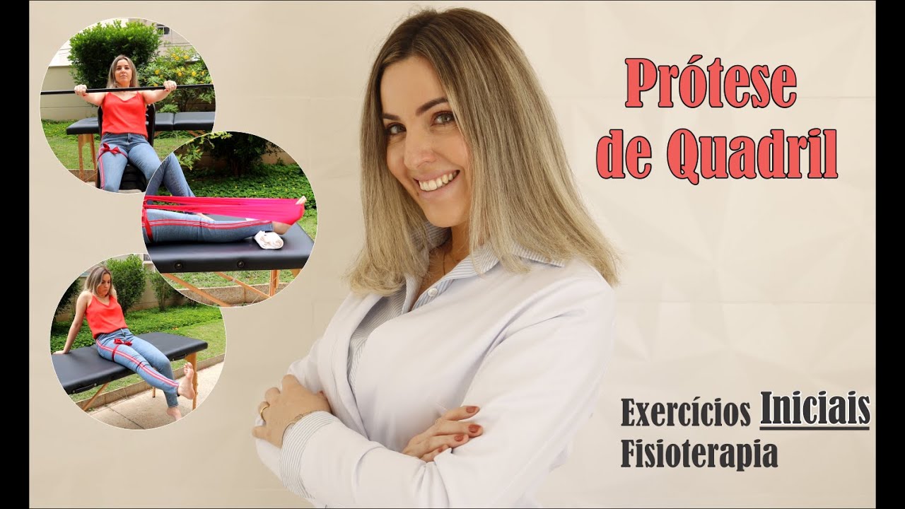 Prótese de quadril: Exercícios INICIAIS e Fisioterapia! #pósoperatório #quadril #fisioterapiaquadril