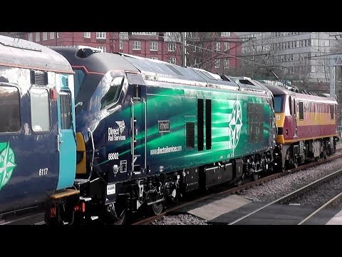 Brand new DRS 68002 makes its first ever run on British Rails! 04/02/14