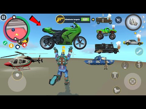 Rope Hero: Vice Town (Picks up All Vehicles) Rope Hero Heavy Vehicle Throws - Android Gameplay HD
