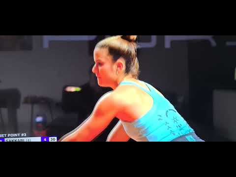 Siegemund vs Sakkari. Porsche Tennis Grand Prix 2022. 1 set.