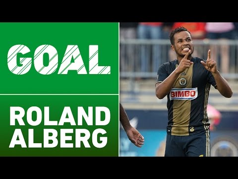 GOAL: Roland Alberg nails the top corner from distance