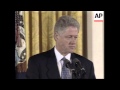 USA: PRESIDENT CLINTON APOLOGISES FOR SYPHILIS EXPERIMENT