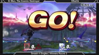 [Sm4sh|10-10-15] Winners R3: G~Man, the Cosmic Destroyer (Ganondorf) VS Churro (Villager, Mewtwo)