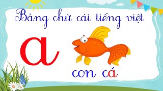 Dạy bé 29 chữ cái tiếng việt | kênh mầm non