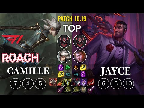 T1 Roach Camille vs Jayce Top - KR Patch 10.19