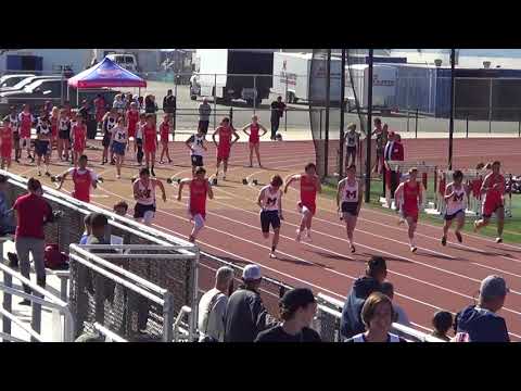 FSB 100m Heat 1 vs Marina 4-12-18 - Los Alamitos Boys