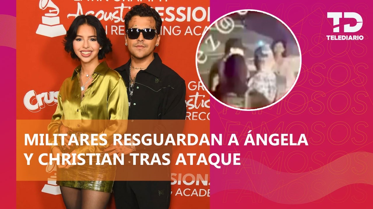 Ángela Aguilar y Christian Nodal son escoltados tras conflicto en Zacatecas; así fue el rescate