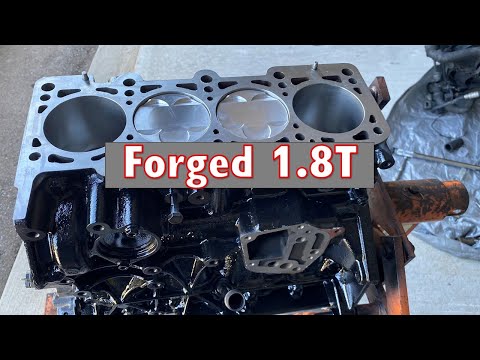 Big Turbo Audi TT block is assembled